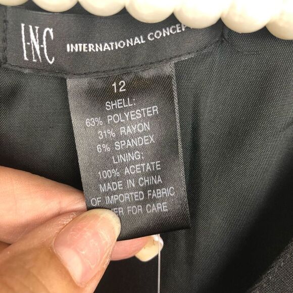 INC International Concepts black dress NWT - Picture 9 of 9